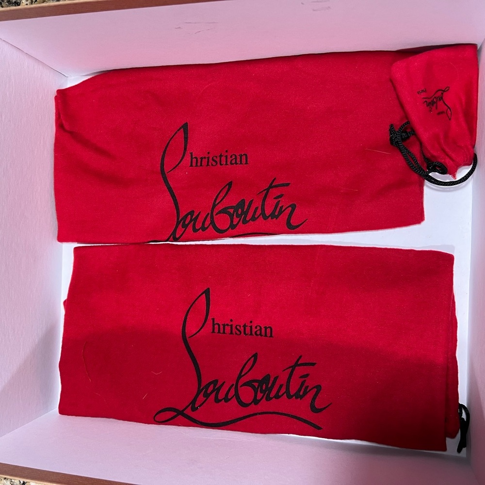 DIRDIBOOTIE 130 CALF • Christian Louboutin Black and Red Ankle Booties - Picture 11 of 11